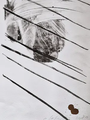 Ger Lataster - Grote kleuren lithografie in lila groen en bruin - nr 1 van 100 - gesigneerd kopen? Bied vanaf 32!