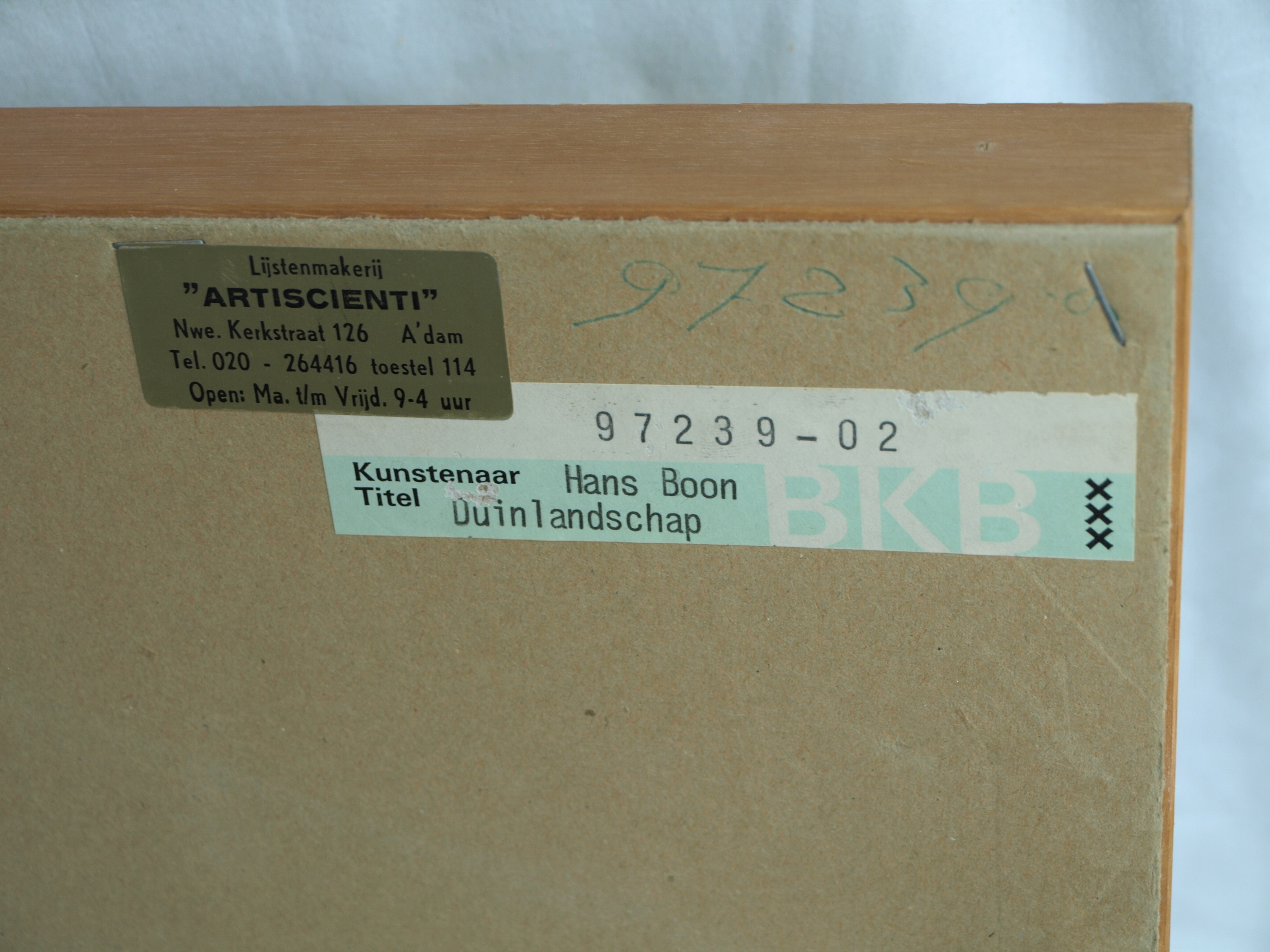 Hans Boon - Pentekening , Duinlandschap – gesigneerd & ingelijst – ca 1977  kopen? Bied vanaf 1!