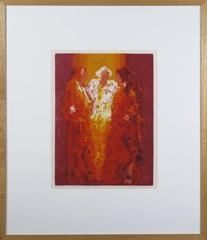 Wil Willemsen - Zeefdruk, White hair - Ingelijst kopen? Bied vanaf 35!