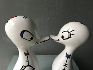 Marianne Bey - Happy Ducks / Mondriaan style kopen? Bied vanaf 35!