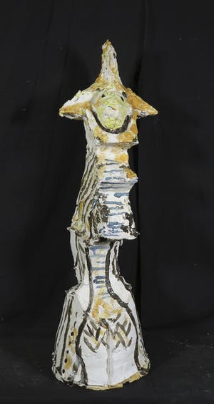 Joyce Bloem - Beschilderd keramiek, Zonnebloemfiguur kopen? Bied vanaf 50!