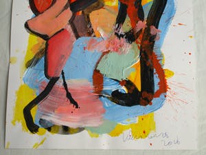 Peter Klashorst - Acrylverf op papier – Abstract 1 - 2016 kopen? Bied vanaf 35!