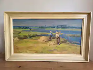 Evert Bomhof - Hooiende boeren verkauft für € 130!