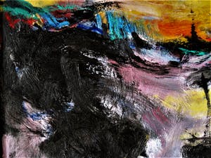 Antony de Baat - Architect en Schilder - Krachtig expressionistisch Abstract olieverf - gesigneer kopen? Bied vanaf 10!