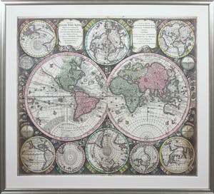 Matthäus Seutter - Kopergravure, Atlas - Ingelijst kopen? Bied vanaf 100!