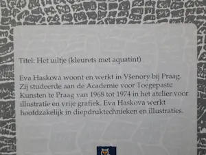 Eva Haskova - ets-aquatint - Het Uiltje - ingelijst - 25558 kopen? Bied vanaf 75!