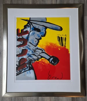 Herman Brood - Bluf - gesigneerd - ingelijst - EA - groot kopen? Bied vanaf 600!