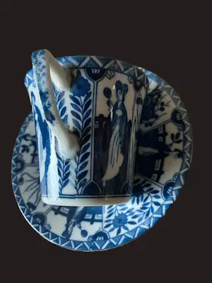 N.V. Porselein- en Tegelfabriek Mosa - Lange Lijs théeset (6) kopen? Bied vanaf 75!