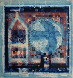 Anne Huitema - (1941-2012): Ets, “Vlucht” – eigen druk – oplage 50 ex. kopen? Bied vanaf 35!