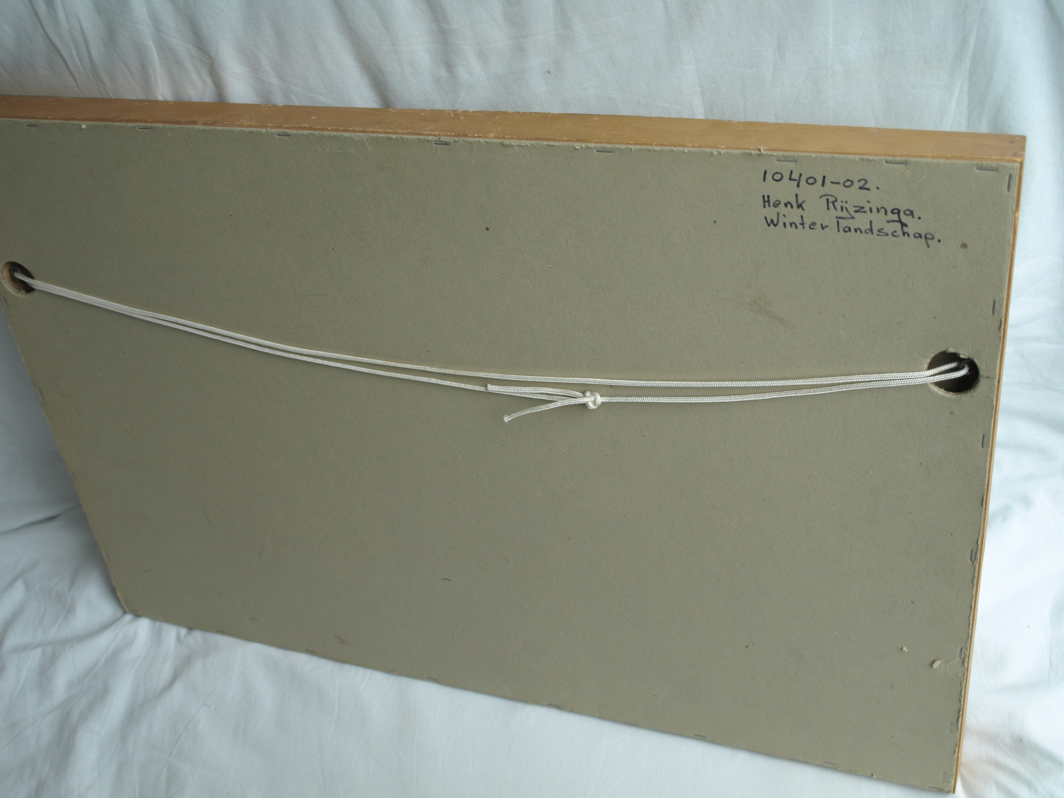 Henk Rijzinga - Aquarel , Winterlandschap – ingelijst – ca 1975  kopen? Bied vanaf 1!