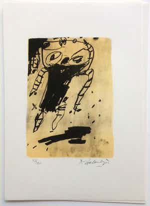 Kees Salentijn - Litho para MARIA MONTSERRAT Handgesigneerd. verkocht voor € 55!