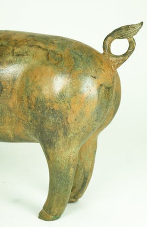 Pierre Chenet - Twee bronzen biggetjes kopen? Bied vanaf 319!