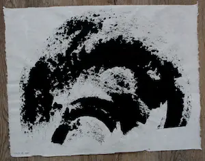 Frida Molleman - Acryl op japans papier - 1985 kopen? Bied vanaf 100!