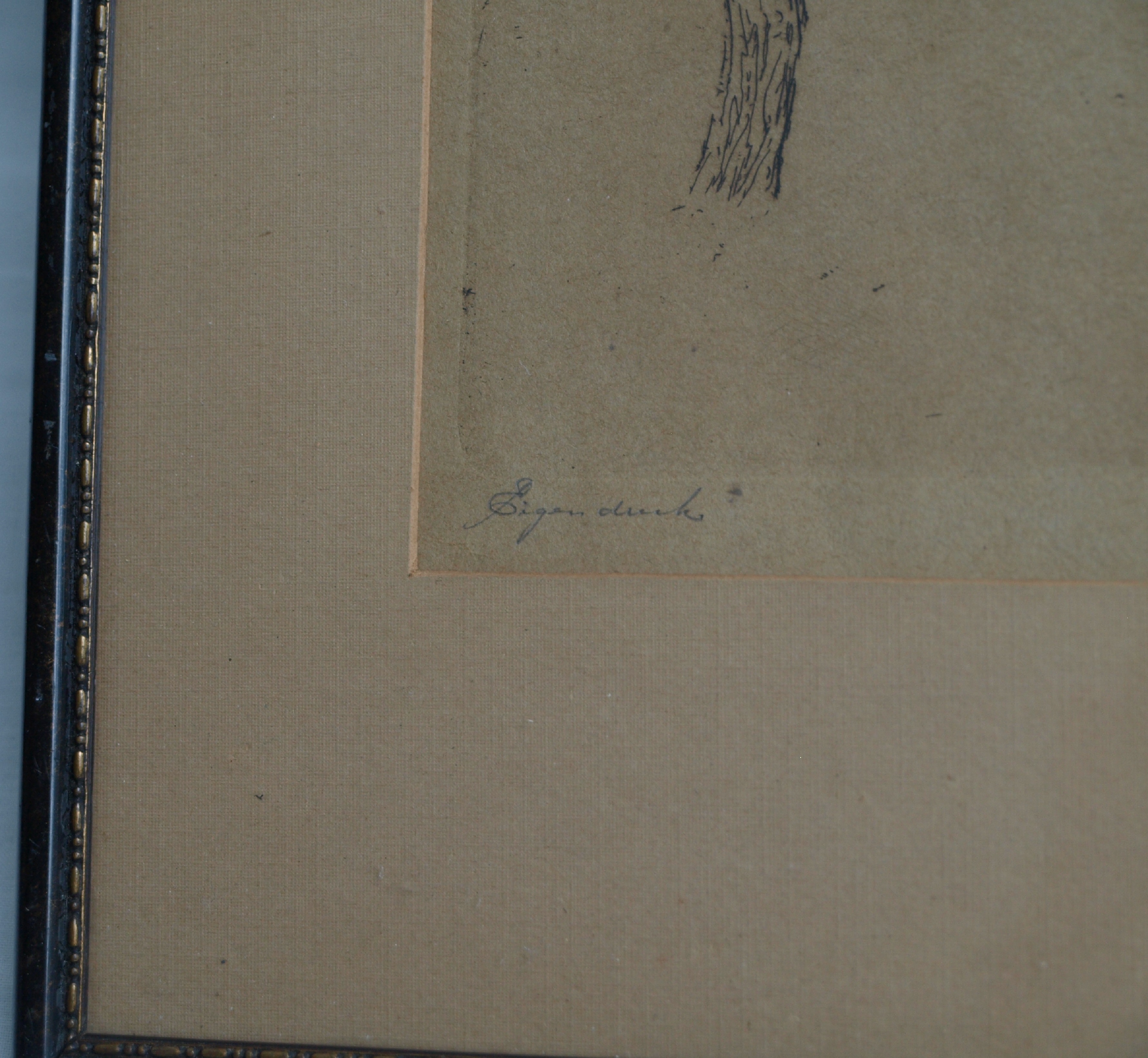 Niet of onleesbaar gesigneerd - Ets, 2 Bomen – gesigneerd & ingelijst – oud kopen? Bied vanaf 1!