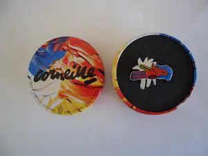 Corneille - Geëmailleerde zilveren design broche. kopen? Bied vanaf 50!