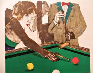 Jacqueline de Jong - Biljart ....avec elegance verkocht voor € 55!