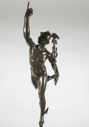 Brons (Onbekend) - Groot indrukwekkend bronzen beeld van Mercurius/Hermes kopen? Bied vanaf 1!