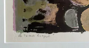Jeanne Bieruma Oosting - handgesigneerde litho | 'De zwarte trekpot' (INGELIJST) kopen? Bied vanaf 1!