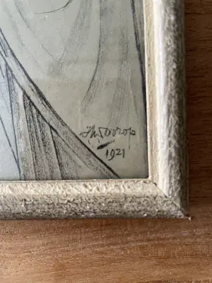 Jan Toorop - Maria met kind en gebedsgangers kopen? Bied vanaf 25!