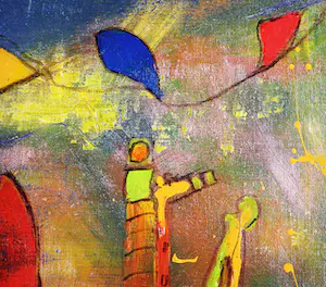 Niet of onleesbaar gesigneerd - Happy Village kopen? Bied vanaf 1!