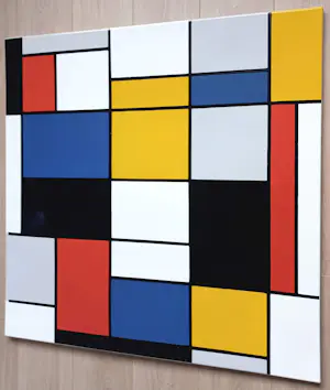 Piet Mondriaan - Composition A, emaille op metaal (unica, groot) kopen? Bied vanaf 1150!