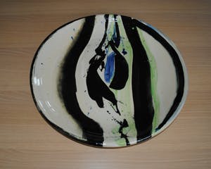 Lei Molin - Bijzondere, grote keramische schaal - unicaat - 1988 kopen? Bied vanaf 875!