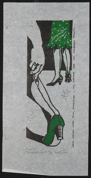 Niet of onleesbaar gesigneerd - Houtsnede, Silkstockings? kopen? Bied vanaf 10!