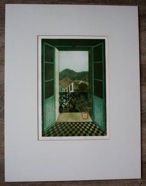 Laetitia de Haas - Ets: "Les Arcs" - 1981 kopen? Bied vanaf 45!
