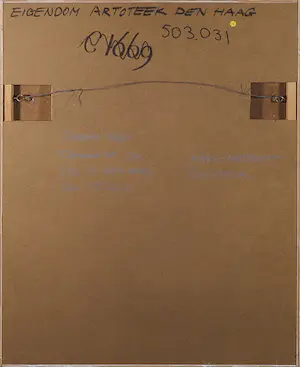 Rineke Kop - Acryl op paneel, Zonder titel - Ingelijst kopen? Bied vanaf 1!