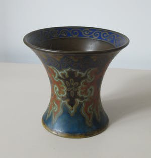 Plateelbakkerij Zuid-Holland - Mat platelen vaasje decor M109 kopen? Bied vanaf 35!