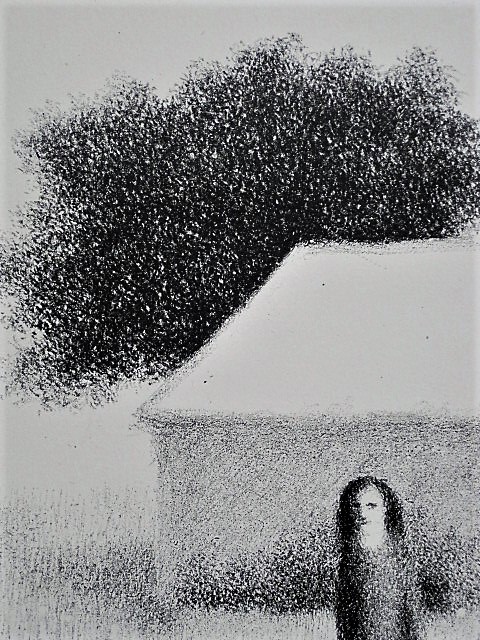 Metten Koornstra - meester van de verstilling - Vrouw in landschap - gesigneerd - jaren 60  kopen? Bied vanaf 1!