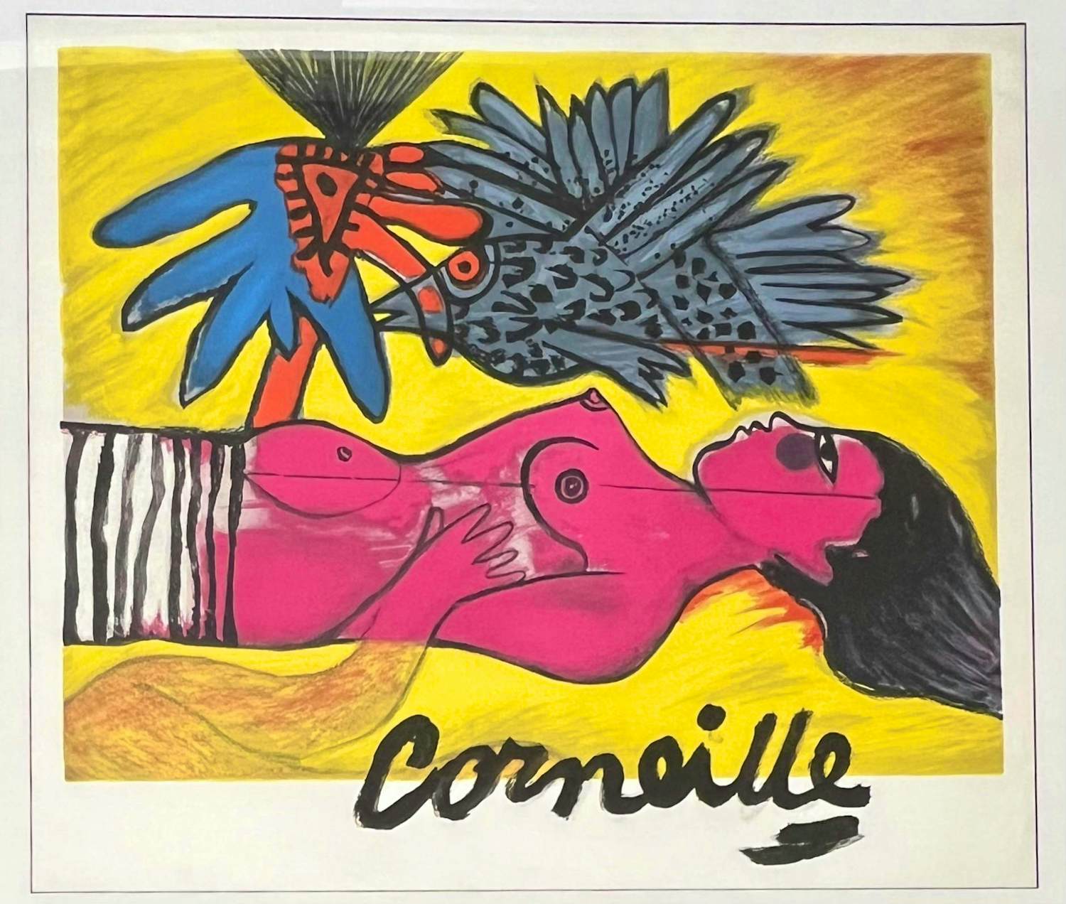 Corneille - De tijd van het zomer, 2001, gouache op litho - Uniek stuk kaufen? Bieten Sie von 1500!