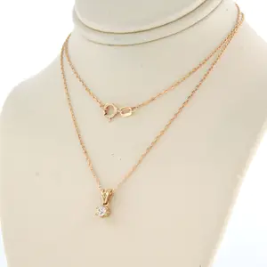 14k gouden collier met een solitair hanger met briljant geslepen diamant 0,12ct kopen? Bied vanaf 180!