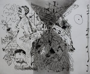 Lucebert - Ets: Lof der vetzucht - 1975 kopen? Bied vanaf 199!