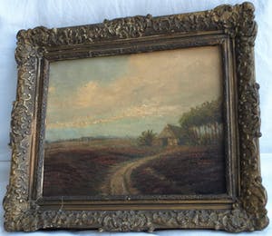 Niet of onleesbaar gesigneerd - Olieverf op doek , “Landschap”, Haagse School? – gesigneerd & ingelijst kopen? Bied vanaf 10!