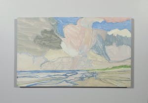 Paul Overhaus - Acryl op board, Zeelandschap- Ingelijst kopen? Bied vanaf 50!