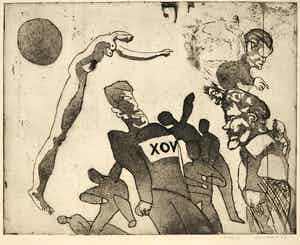 Lucebert - Ets, Vox verkocht voor € 120!