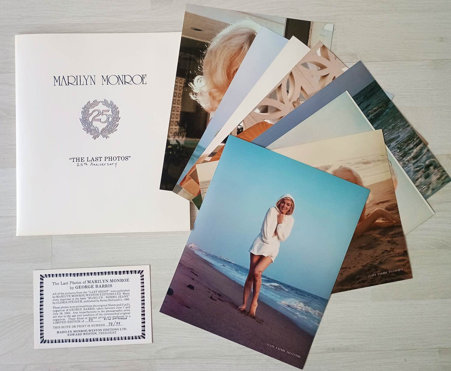 George Barris - Marilyn Monroe „The Last Photos" 25th Anniversary - MAPPE- (8 Fotos) kopen? Bied vanaf 1500!