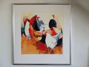 Gerda Elfring - Kippen en een haan verkocht voor € 70!