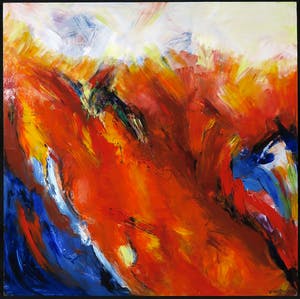 Marijke van der Windt - Acryl op paneel, Zonder titel kopen? Bied vanaf 50!