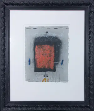 James Coignard - Carborundum op geschept papier, Red - Ingelijst kaufen? Bieten Sie von 150!