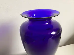 Baccarat - Kobalt blauwe kristallen vaas kopen? Bied vanaf 60!