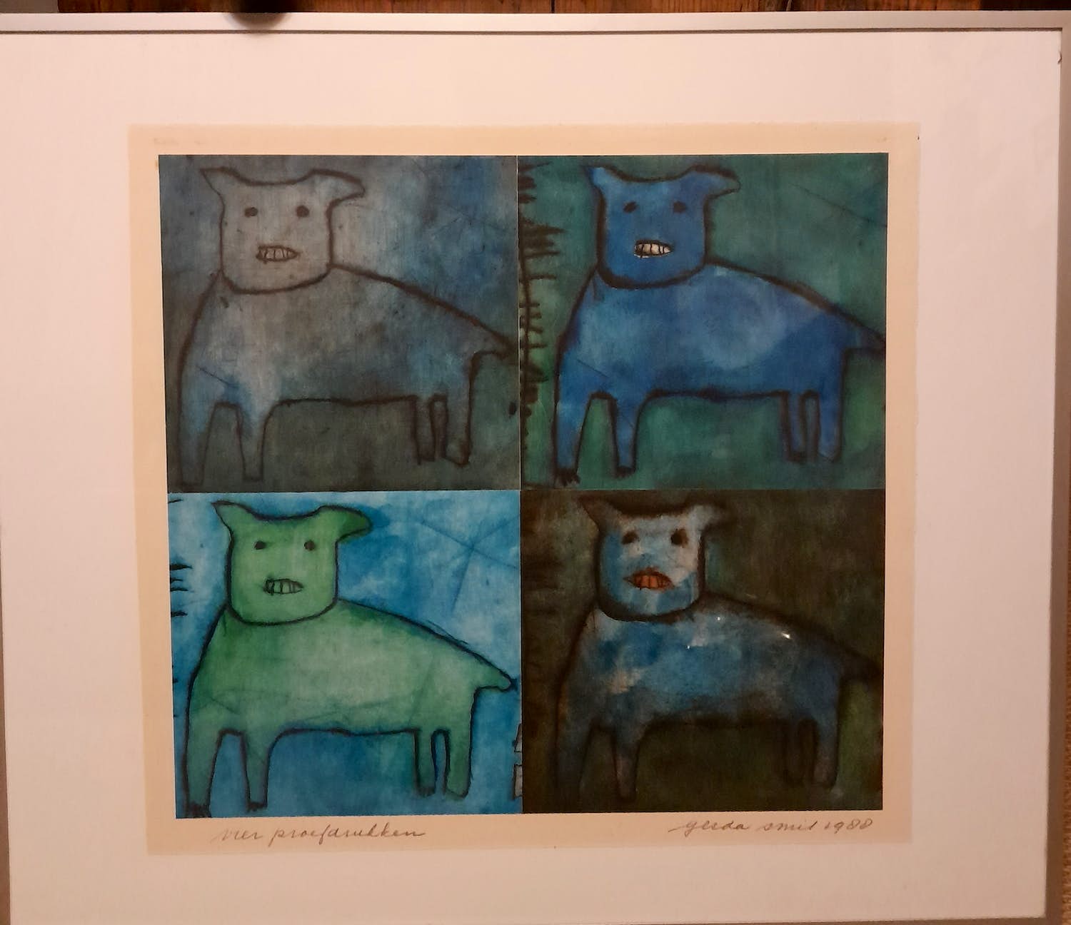 Gerda Smit - Vier proefdrukken kopen? Bied vanaf 150!