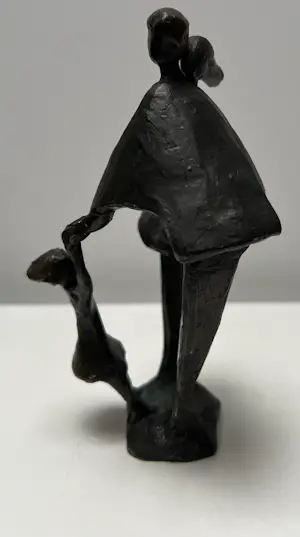 Corry Ammerlaan - Bronzen sculptuur | Vader, kind, moeder kopen? Bied vanaf 20!