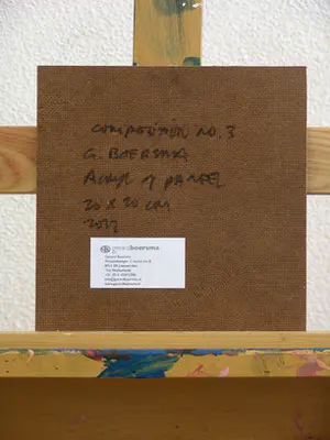 Gerard Boersma - Composition No. 3 (Vrouw kijkend naar schilderij van Piet Mondriaan) kopen? Bied vanaf 75!
