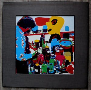 Karel Appel - Kleuren zeefdruk: het gele hoofd - 1977 kopen? Bied vanaf 250!