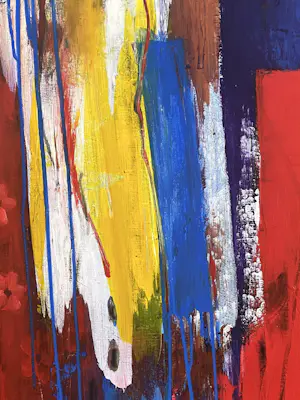 Henk Severens - Femme Jaune - Acryl op doek - 125x120 cm kopen? Bied vanaf 490!