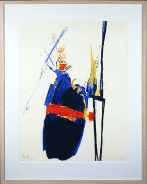 Arty Grimm - Zeefdruk, Zonder titel - Ingelijst (Groot) verkocht voor € 50!