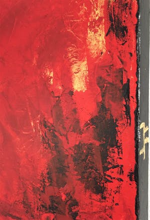 John Foppen - Symphony - In - WH. - Red - Gold ........ # K06 . XL. GROOT. kopen? Bied vanaf 179!