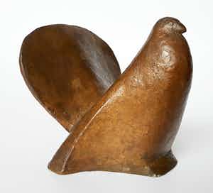 Brons (Onbekend) - Doffer, bronzen beeld verkocht voor € 295!